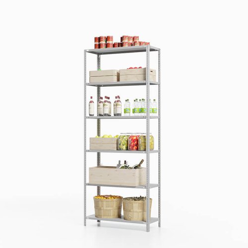 Стеллаж для погреба ТС Лайт, 2000x1200x500 мм. Полки: 6 шт. металл (ТС 20120560)