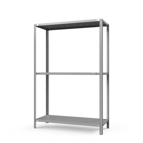 Стеллаж для магазина пристенный ТС Лайт, 1500x1200x400 мм. Полки: 3 шт. металл перф. (ТС 15120431)