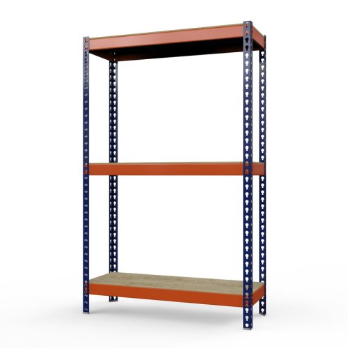 Полочный стеллаж Профи-Т 2000x1240x1005 мм. Ярусы: фанера 3 шт. (Т-160/1 F/3)