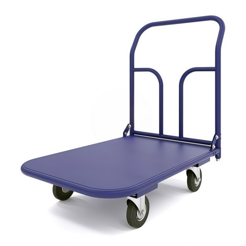 Тележка платформенная ТП 7 (г/п 300 кг, 1400x800 мм, колеса черная резина 125 мм)