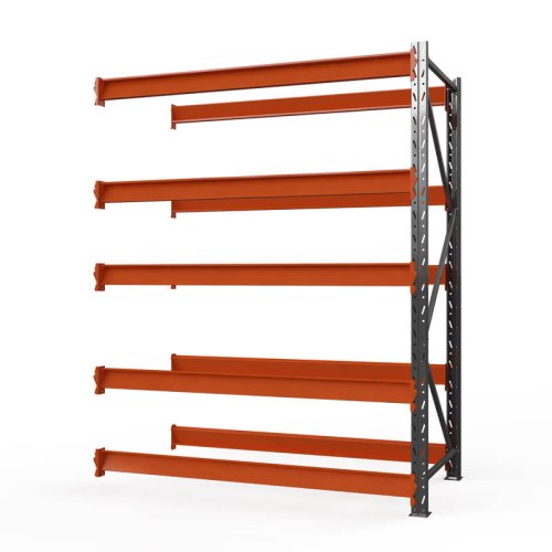 Секция приставная полочного стеллажа Оптима, 3000x1530x785 мм. Ярусы: 5 шт. без настила