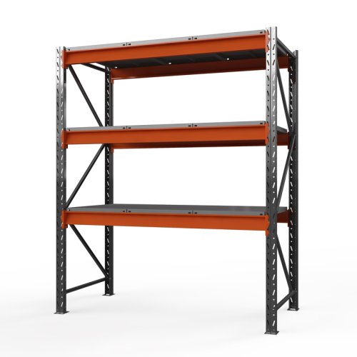 Полочный стеллаж Оптима, 3500x1530x785 мм. Ярусы: 3 шт. метал.