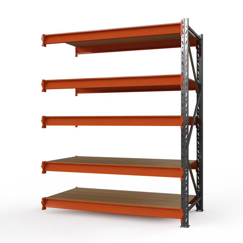 Секция приставная стеллажа металлического Оптима, 2500x1530x785 мм. Ярусы: 5 шт. фанера