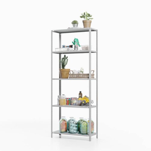 Стеллаж металлический для дома ТС Лайт, 2000x1000x400 мм. Полки: 5 шт. металл (ТС 20100450)