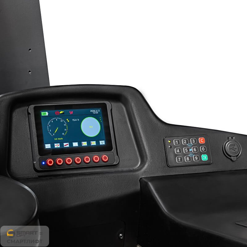 Узкопроходный ричтрак OPD15 (1500 кг; 8 м; 48В / 1000Ач) СМАРТЛИФТ (SMARTLIFT) – изображение №2