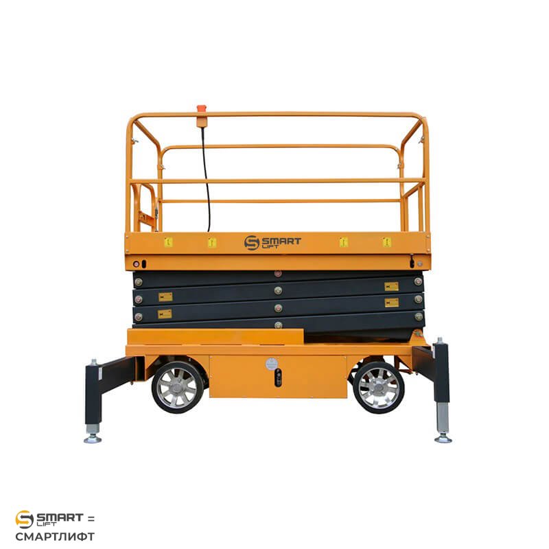 Подъемник ножничный несамоходный SJY-0.5-9 (AC&DC, 500 кг, 9 м) СМАРТЛИФТ (SMARTLIFT) / СМАРТ (SMART)